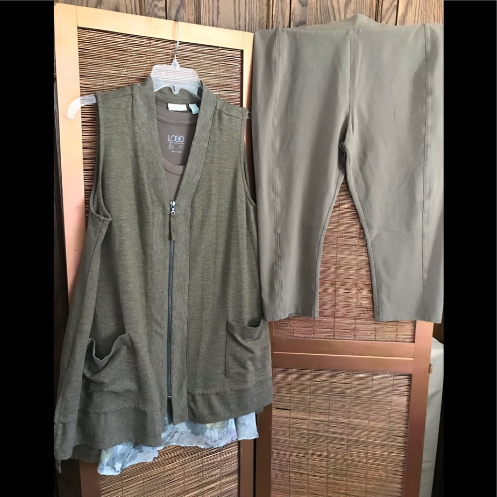 LOGO set capri & vest